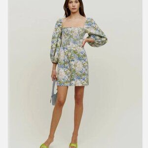 Reformation Greyson Linen Dress Hillside Size M Never Worn!!!